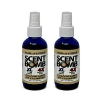 Scent Bomb Vanilla-liscous Air Freshener 4oz Spray 2-Pack, Long-Lasting Odor Eliminator for Home & Car, Effective Deodorizer Spray for Kitchen, Bathroom, Fresh Room Spray & Smell Neutralizer