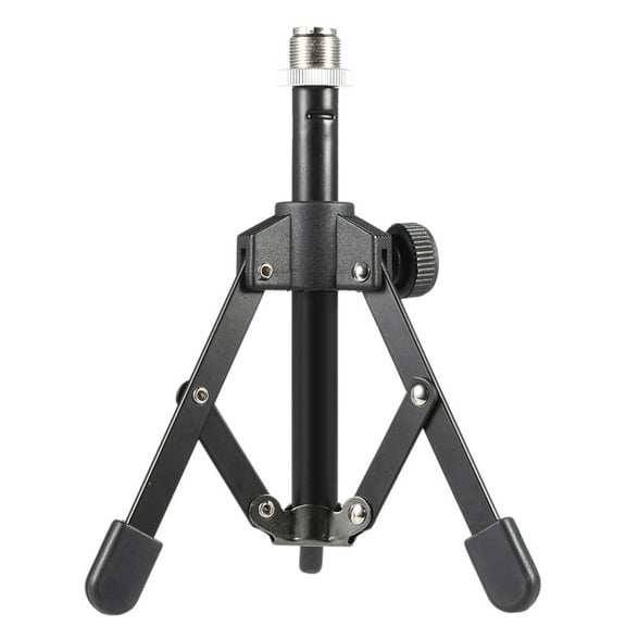 MS-12 Miniature Tripod Microphone Stand - Foldable and Suitable for Desktop or Tabletop Use