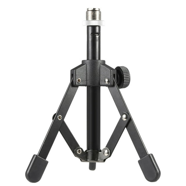 Pie de micrófono ammoon MS-12 Mini plegable escritorio mesa trípode soporte de Mic Stand de micrófono Tomshoo Pie de micrófono