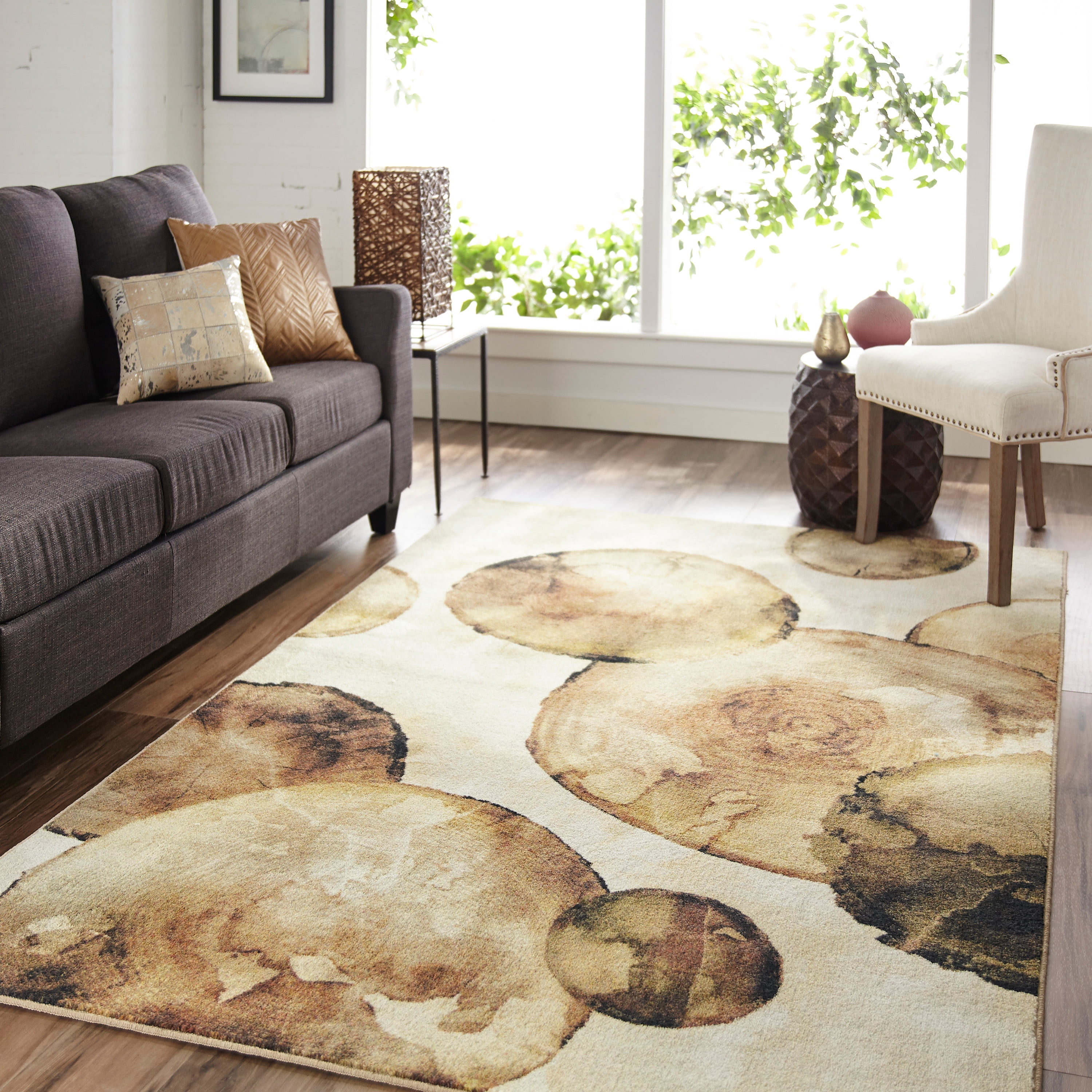 Mohawk Home Prismatic Tree Rings Brown Transitional Nature Precision