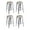 Silver, variant on Artdeco Home Temecula 30" Backless Metal Bar Stool with wooden seat (set of 4)