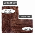 thumbnail image 7 of Civkor Bathroom Rugs,Brown Bath Mats Set 2 Pieces with Non Slip Backing,Machine Washable,31x20 and 24x16Inch, 7 of 7