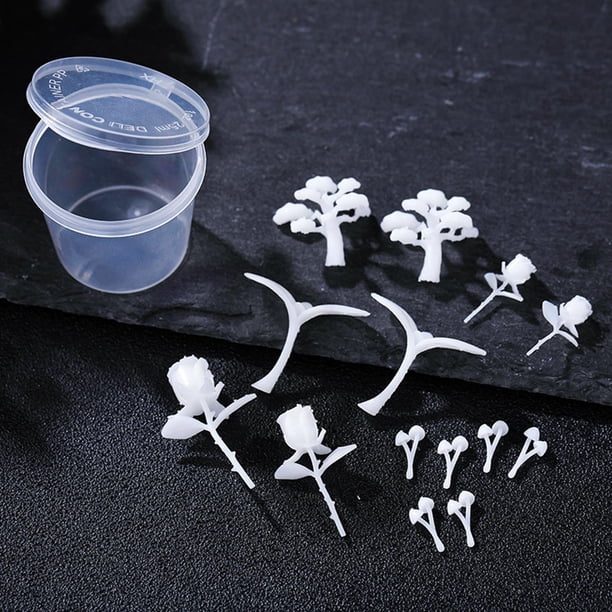 3D Micro paisaje resina molde relleno DIY Craft Kit plástico miniatura figuras resina accesorios para relleno modelo resina fundición moldes relleno Planta Soledad Relleno de molde de resina