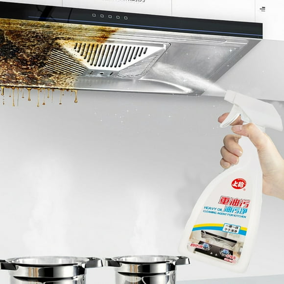 HOARBOEG Sweeping Kitchen Cleaner Kitchen Degreaser Cleaner Clear Foam Spray Plant Aroma Cooktop Hood Oven Sink Dishwasher 500ml
