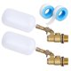thumbnail image 1 of 2 Pack Water Float Valve 1/2 Inch, Brass Float Ball Float With Adjustable Arm, Automatic Fill And C, 1 of 5