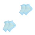 thumbnail image 3 of Sonducket 1 juego de calcetines de tacón de gel de lana sin dedos cómodos con punta abierta de silicona belleza calcetería experiencia de spa kit de Malla Noche Azul 2piezas Sonducket CBP362350, 3 of 6