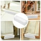 thumbnail image 4 of Soporte para espejo de cuerpo entero de 25 cm (10 pulgadas), de madera, con base antideslizante para espejos de tocador. Color blanco., 4 of 8