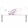 thumbnail image 3 of Spring Headboard, Violet Tree Swirling Persian Lilac Blooms with Butterfly Ornamental Plant Graphic, Upholstered Decorative Metal Bed Headboard with Memory Foam, King Size, Plum White, by Ambesonne, 3 of 4