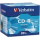 Verbatim CD-R 700MB 52X avec Surface Marquée - 20pk Slim Case – image 4 sur 6