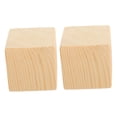 thumbnail image 5 of DEEPCRAFF Brown Wood Couch Leg Risers Furniture Height Increase 2Pcs 2.4In, 5 of 8