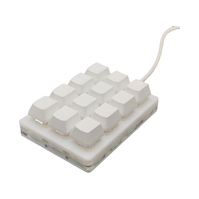 Maoww Keyboard K12 Wire Numpad Multimedia User-Defined Keypad Multifunctional Universal Comfortable Touch Desktop Computer Red Switch Brown Switch