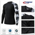 thumbnail image 4 of Men's Rash Vest UPF 50+ Rash Guard Swimming Shirt Snorkelling Surfing Tops Diving Suit UV Protection Beach T-Shirt, 4 of 6