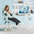 thumbnail image 7 of Gaming Chair, Video Game Chair with Footrest and Massage Lumbar Support, Ergonomic Computer Chair Height Adjustable with Swivel Seat and Headrest (White), 7 of 7