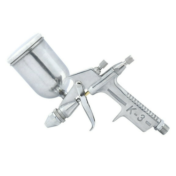JIAHAOO 200ml Cup HVLP Gravity Feed Spray Gun 0.5mm Nozzle 43PSI 3.0 5.0CFM 1/4” NPT Air Inlet for Painting Automotive Projects