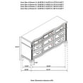thumbnail image 4 of Pemberly Row Contemporary 9-Drawer Wood Dresser in Silver Oak, 4 of 15