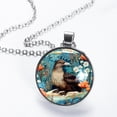 thumbnail image 2 of Platypus Elegant Glass Circular Pendant Necklace - Women's Fashion Necklace with Stunning Design, 2 of 5