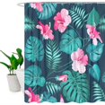 thumbnail image 5 of Cute Floral Waterproof Shower Curtains 60x72 Inch Waterproof Hook Bath Curtain Fabric Machine Washable with Hooks, 5 of 10