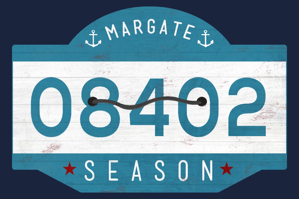 Margate, New Jersey, Beach Tag (24x36 Giclee Gallery Art Print, Vivid