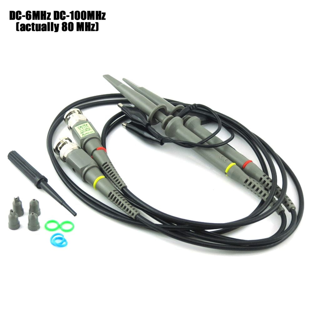 P6100 1X 10X Probes Test Leads 100MHz High Quality Scope Scope Clip