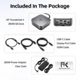 thumbnail image 2 of Estación de acoplamiento FKAfusiontech HP Thunderbolt 4 Ultra 280W, 2 of 7