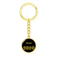 thumbnail image 4 of Drever Mama Circle Keychain Stainless Steel or 18k Gold Dog Mom Pendant, 4 of 12