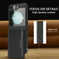 thumbnail image 5 of Allytechgroup 2 in 1 Wallet Case for Samsung Galaxy Z Flip 5, PU Leather [Compatible with Magsafe] Detachable Cards Holder Shockproof Anti-Scratch Slim Fit Shell Cover for Galaxy Z Flip 5, Black, 5 of 11