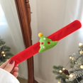 thumbnail image 5 of Christmas Plush Wristband with Ring – 9.6 in Soft Fabric Bracelet Featuring Santa, Reindeer & Tree Designs for Kids Party Gifts & Holiday Outfits, 5 of 5