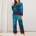 thumbnail image 2 of Sikiie Tower And Red Roses Pajamas for Women Set, Womens Pajama Sets, Lounge Sets for Women, 2pjs for Women-Medium, 2 of 7