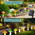 thumbnail image 6 of Mushroom Solar Lights Outdoor, Cute Garden Mushrooms Outdoor Decor Stake String Lightings Waterproof with 8 Lights for Outside Back Yard Lawn Flowerbed Gnome Decorations, 6 of 8