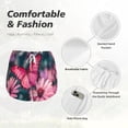 thumbnail image 4 of Fotbe pink butterfly Pattern Womens High Waist Running Shorts Athletic Workout Quick Dry Shorts for Women with Pockets Gym Yoga Summer Shorts-Small, 4 of 7