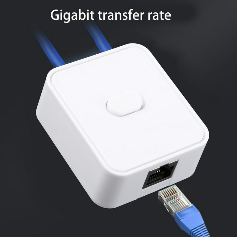 2 Ports Gigabit Switch 10/100/1000Mbps, 2 In 1 Out/1 In 2