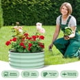 thumbnail image 3 of Cherish 2 - Pack Round Galvanized Raised Garden Bed - 2FT/3FT/4FT Sizes - Outdoor Flower & Vegetable Bed - Heavy - Duty & Open - Bottom Design, 3 of 7