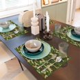 thumbnail image 6 of Placemats Set Of 4 / 6, Classic Green Camo Placemats For Dining Table Indoor/Outdoors Heat Resistant Washable Placemats 18" X 12", 6 of 8