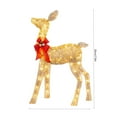 thumbnail image 2 of LED Light Up Reindeer Decor for Christmas Yard, Outdoor Garden and Indoor Patio Decorations with Red Bows, Holiday Lighted Figures for Family(A), 2 of 3