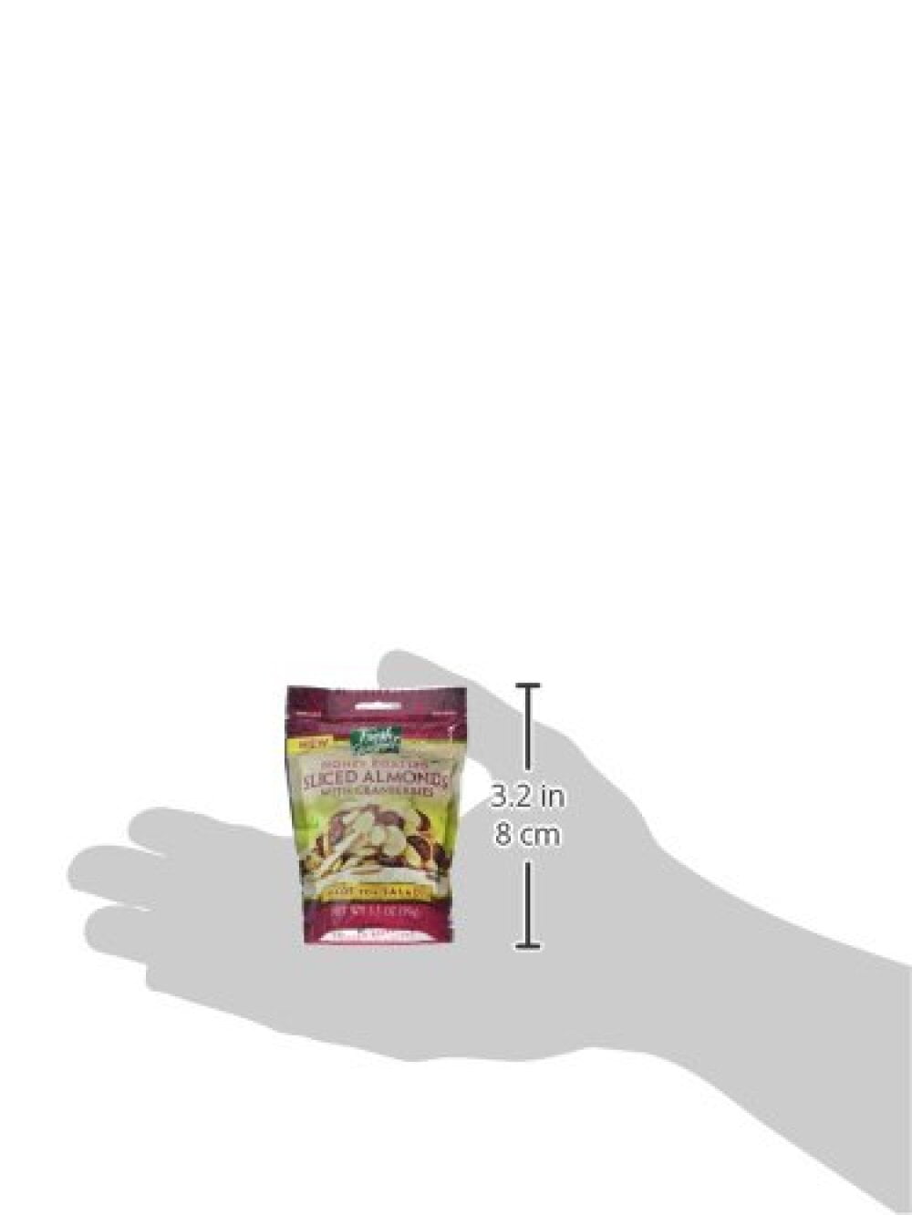 Fresh Gourmet Honey Roasted Sliced Almonds & Cranberries (Pack of 3)