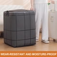 thumbnail image 5 of SharkTRUE Grey Checkered 180L Extra Large Clothes Storage Bin for Moving and Organization, 5 of 7