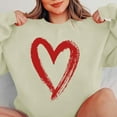 thumbnail image 5 of hotojiny Women's Valentine's Day Sweatshirts Fashion Long Sleeve Crewneck Pullover Casual Cute Heart Print Loose Tops, 5 of 5