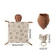 thumbnail image 3 of Baby Gift Set Cotton Comforter Wooden Teething Ring & Bibs set Baby Shower- Gifts for Birth Newborn Boys & Girls Durable S9, 3 of 5