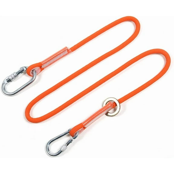 Safety Lanyard Professional Protective Safety Belt Nylon Sling Belt Climbing Harness Belt Lanyard with Hook High Strength Wearable Anti Fall Off