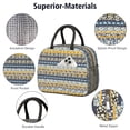 thumbnail image 4 of Lunch Bag Lunch Box for Women Reusable Insulated Lunch Cooler Bags,Large Capacity for Work Travel Picnic,Water-Resistant Colorful Floral Lunch Tote Bag Gifts for Woman Mom Silver, 4 of 6