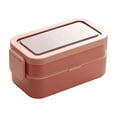 thumbnail image 2 of Microwave Safe Bento Lunch Box for Adults & s 1350ml Leak-Proof Insulated Container with Compartments & Utensils Plastic Multi-Color, 2 of 6