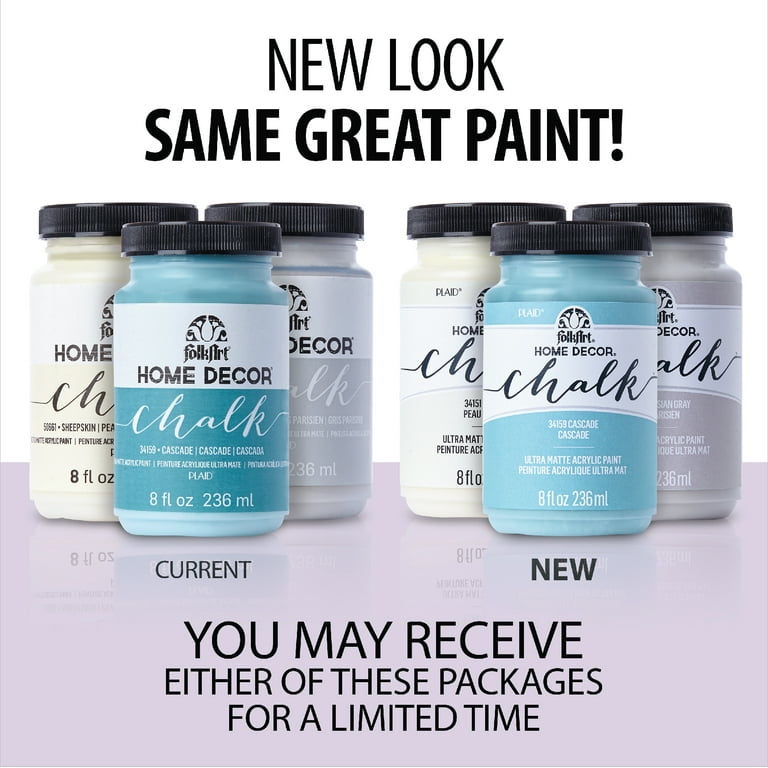 CrafTreat Serene Snowfall - Chalk Paint for Wood Furniture, Wall, Home  Decor, Glass, DIY Craft - Matte Acrylic Chalk Paint White - Multi Surface  Paint - 60ml Each