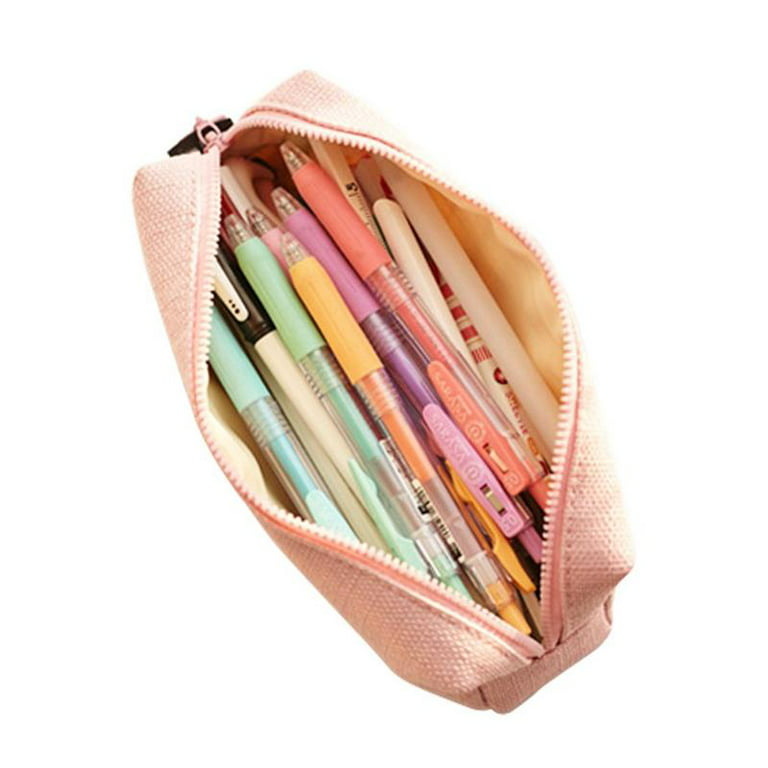 Livhil Pencil Case Large Capacity Pencil Pouch Handheld Pen Bag, Portable  Pencil Case for Kids Girls Adult , Kids Pencil Box for Kids(Black) School