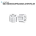 thumbnail image 4 of M3 Aluminum Spacers, 10 Pcs Metal Spacer Aluminum 3.1mm ID x 6mm OD x 4mm L Aluminum Spacer Screw Standoff Round, 4 of 5