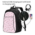 thumbnail image 2 of Balery Cute Pig Mochila con carga USB para hombre y mujer - Mochila impermeable y antirrobo para laptop con puerto USB para viajes, trabajo, 2 of 7