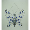 thumbnail image 3 of Blue Jewel Metal Butterfly Solar Light Hanging Garden Statue, 3 of 4