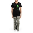 thumbnail image 4 of CafePress - Happy St Patricks Day Bigfoot Women's Dark Pajamas - Women's Short Sleeve Print T-Shirt and Pants Dark Cotton Pajama Set, 4 of 7