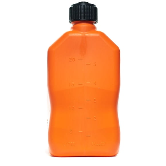 VP Racing Liquid Storage Container 3572-CA Motorsport; Orange; 5.5 Gallon; Free Standing; Polyethylene; Square Shape; With Cap; Single