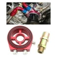 thumbnail image 4 of Vehicle Oil Filter Sandwich Gauge Sandwich Plate Adapter Replacement Universal, Improve Cooling Effect And Improve Power Performance, , Red, 4 of 8