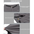 thumbnail image 7 of Little Donkey Andy Men's Quick Dry Stretch Hiking Shorts Lightweight Outdoor Golf Travel Cargo Shorts UPF 50+ Gray Size L, 7 of 7